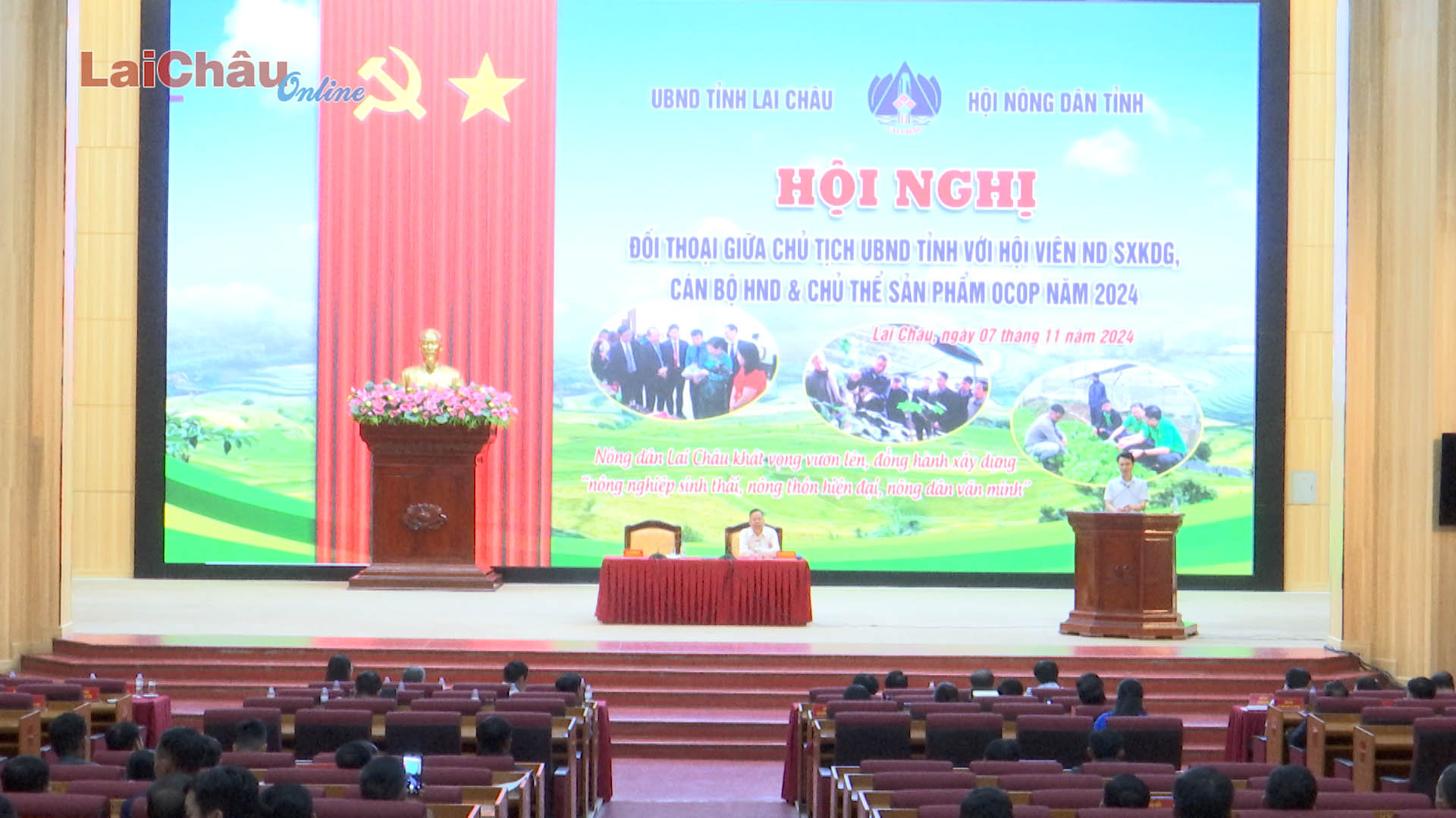 Đối thoại giữa Chủ tịch UBND tỉnh với cán bộ, hội viên, nông dân và chủ thể sản phẩm OCOP