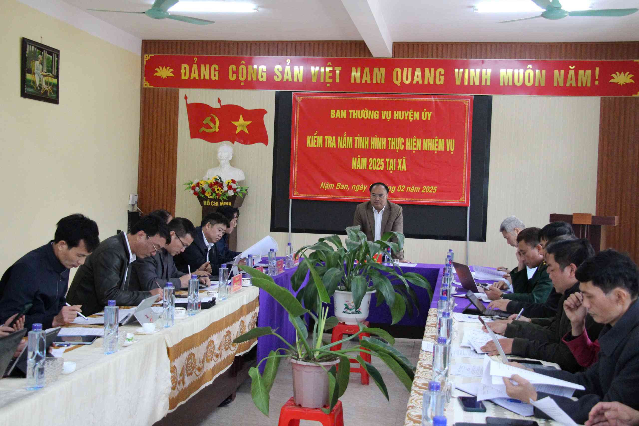 Quang cảnh buổi kiểm tra.